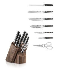 TC Series 8-Piece Knife Block Set, Walnut, Forged Swedish 14C28N Steel, 1021219