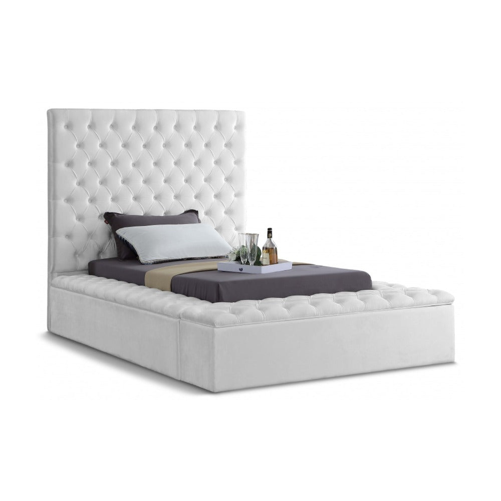 Bliss Velvet Twin Bed