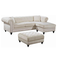 Sabrina Velvet Reversible 2pc. Sectional