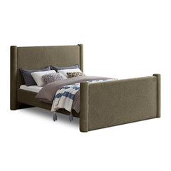 Elias Boucle Fabric King Bed