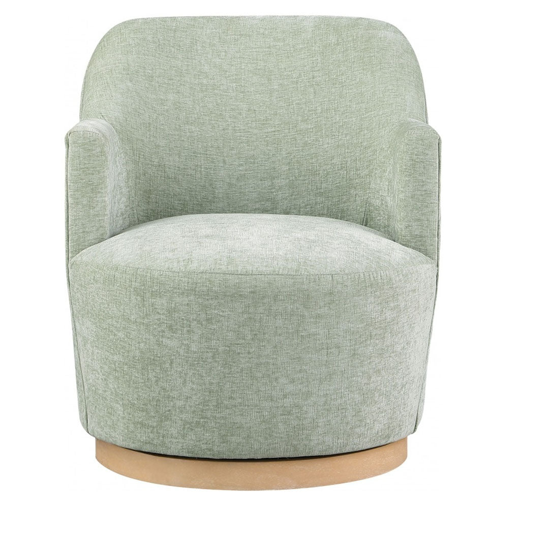 Clarita Chenille Fabric Swivel Accent Chair