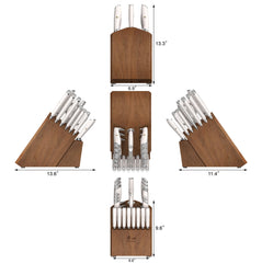 L & L1 Series 23-Piece Classic Knife Block Set, Forged German Steel