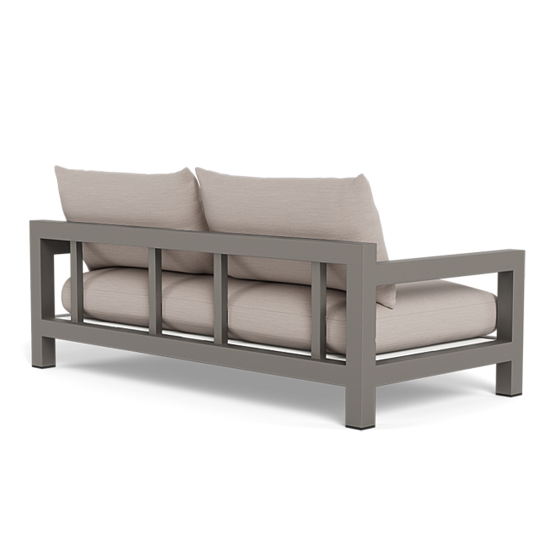 Pacific Aluminum 2 Seat Sofa (Aluminum Taupe / Panama Grafito / Batyline White)