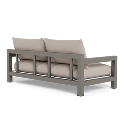 Pacific Aluminum 2 Seat Sofa (Aluminum Taupe / Panama Grafito / Batyline White)