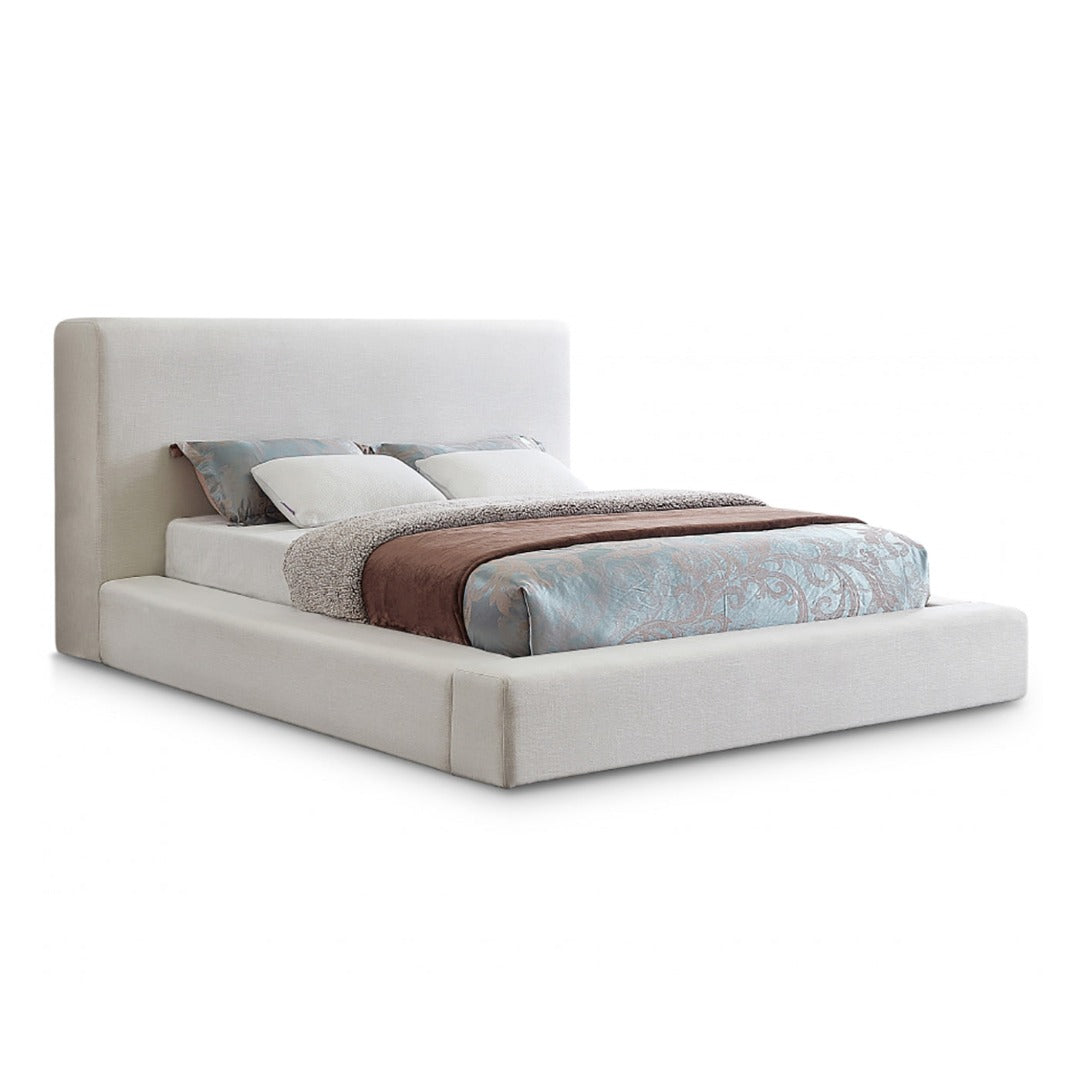 Devin Linen Textured Fabric Bed