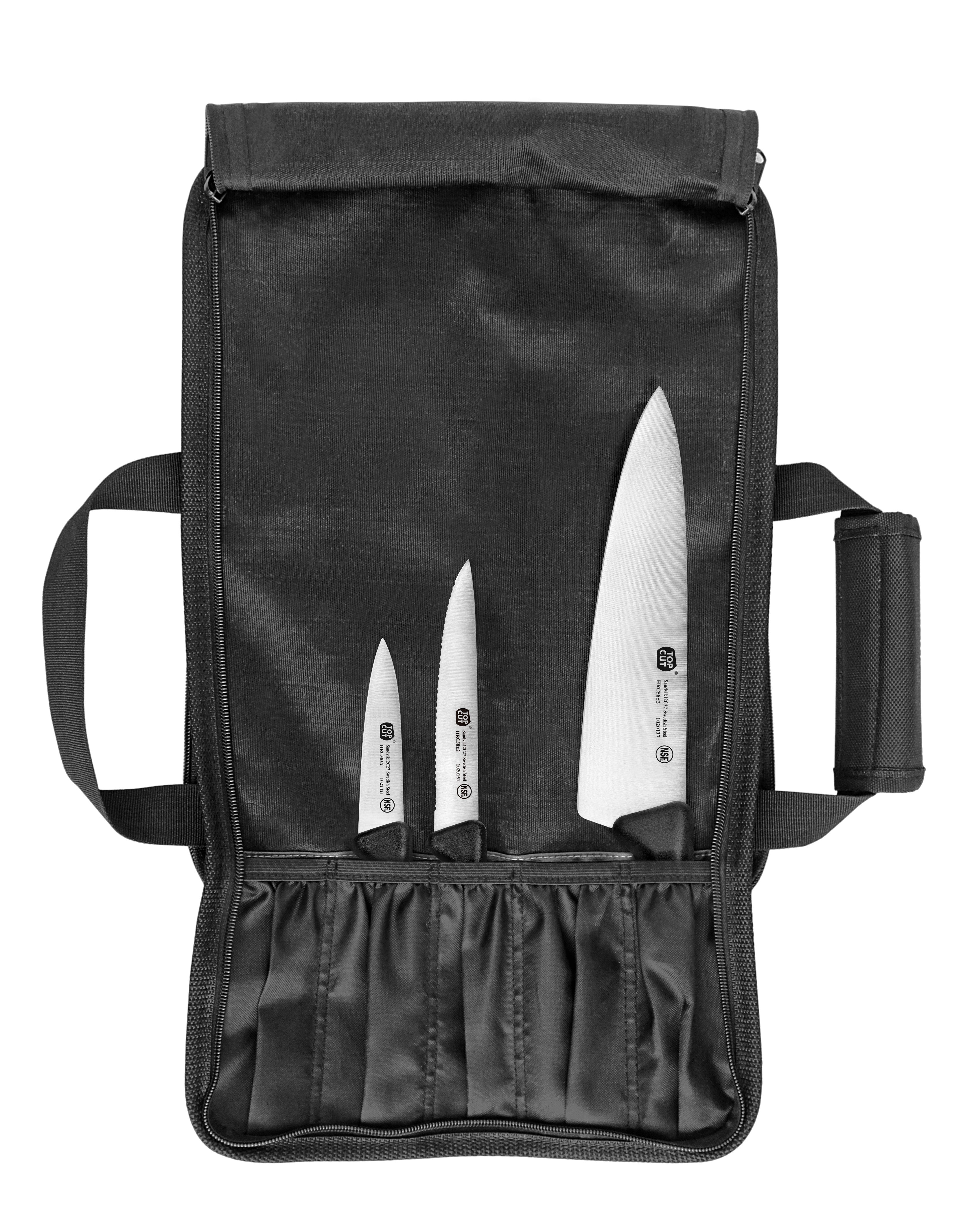 Top Cut P2 Series 4-Piece Starter Knife Bag Set, Swedish 12C27 Steel, 1020113