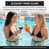 Unbreakable Stemmed Wine Glasses, Tritan Acrylic | Set of 2 (18oz)