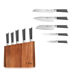 Y2 Series 6-Piece Knife Block Set, Forged German Steel, 59212