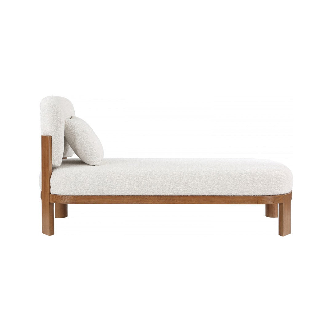 Maybourne Boucle Fabric Chaise / Bench