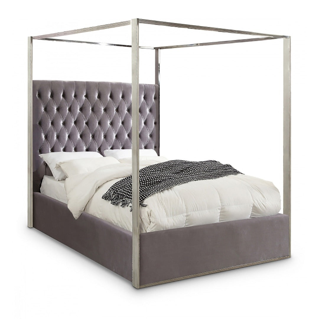 Porter Velvet King Bed