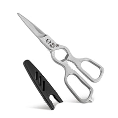 D Shape 9-Inch Shears Satin Finish, Forged 3Cr13 Stainless Steel, 1021233