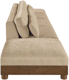 Turin - Chenille Fabric Upholstered Modular Sectional - Beige