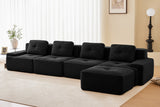 CORDELIA 153" 4-Seater Sofa with 1 Ottoman