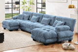 CLOUDIES 173" Sofa 4 Seater with 2 Ottoman