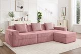 MARTHA 117" 3-Seater Sofa with 1 Ottoman