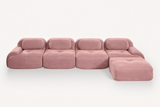 MIA 152'' 4-Seater Sofa with 1 Ottoman