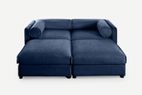 HARMONY 75" Loveseat with 2 Ottomans