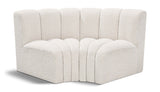 Arc - Boucle Fabric 2 Piece Modular Sofa