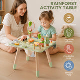 ROBUD 11 in 1 Wooden Rainforest Activity Table