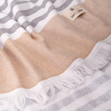 4 Packed Terry Peshtemal and Premium Beach Towel, Mediterranean Cotton Turkish Peshtemals, 35" x 60",  Modern & Traditional Turkish Bath Towels