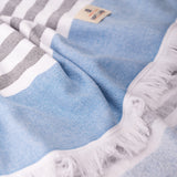4 Packed Terry Peshtemal and Premium Beach Towel, Mediterranean Cotton Turkish Peshtemals, 35" x 60",  Modern & Traditional Turkish Bath Towels
