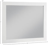 Monad Glass Contemporary Mirror - Elegant Birch Wood Design, Perfect for Any Room or Vanity Setup
