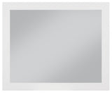 Monad Glass Contemporary Mirror - Elegant Birch Wood Design, Perfect for Any Room or Vanity Setup