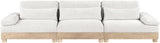 Turin - Chenille Fabric Upholstered Modular Sectional - White