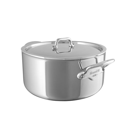 Mauviel M'URBAN 4 Tri-Ply Cocotte With Lid, Cast Stainless Steel Handles, 6.2-Qt