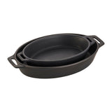 STAUB Ceramic 2-pc Oval Baking Dish Set