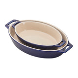 STAUB Ceramic 2-pc Oval Baking Dish Set