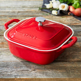 STAUB Ceramic 9-inch X 9-inch Square Covered Baking Dish