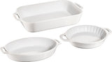 STAUB Ceramic 3-pc Mixed Baking Dish Set