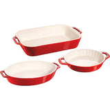 STAUB Ceramic 3-pc Mixed Baking Dish Set