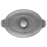 STAUB Cast Iron 9-inch x 6.6-inch Oval Covered Baking Dish