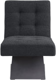 Zeal Accent Chair - Stylish Boucle Upholstered Design with Sturdy Matte Black Metal Base for Comfort