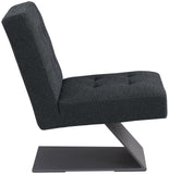 Zeal Accent Chair - Stylish Boucle Upholstered Design with Sturdy Matte Black Metal Base for Comfort