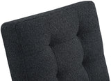 Zeal Accent Chair - Stylish Boucle Upholstered Design with Sturdy Matte Black Metal Base for Comfort