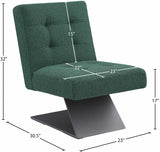 Zeal Accent Chair - Stylish Boucle Upholstered Design with Sturdy Matte Black Metal Base for Comfort