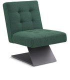 Zeal Accent Chair - Stylish Boucle Upholstered Design with Sturdy Matte Black Metal Base for Comfort