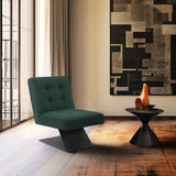 Zeal Accent Chair - Stylish Boucle Upholstered Design with Sturdy Matte Black Metal Base for Comfort
