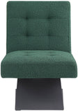 Zeal Accent Chair - Stylish Boucle Upholstered Design with Sturdy Matte Black Metal Base for Comfort