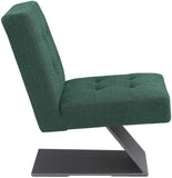 Zeal Accent Chair - Stylish Boucle Upholstered Design with Sturdy Matte Black Metal Base for Comfort