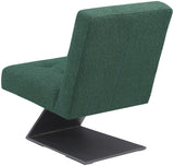 Zeal Accent Chair - Stylish Boucle Upholstered Design with Sturdy Matte Black Metal Base for Comfort
