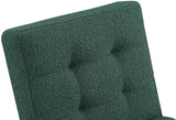 Zeal Accent Chair - Stylish Boucle Upholstered Design with Sturdy Matte Black Metal Base for Comfort