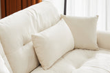 CLOUDIES 94" Loveseat with 2 Ottomans