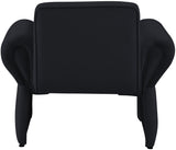 Fleurette Velvet Accent Chair - Cozy Contemporary Design with Curved Arms for Ultimate Relaxation