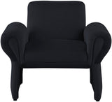 Fleurette Velvet Accent Chair - Cozy Contemporary Design with Curved Arms for Ultimate Relaxation