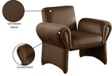 Fleurette Velvet Accent Chair - Cozy Contemporary Design with Curved Arms for Ultimate Relaxation