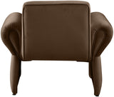 Fleurette Velvet Accent Chair - Cozy Contemporary Design with Curved Arms for Ultimate Relaxation